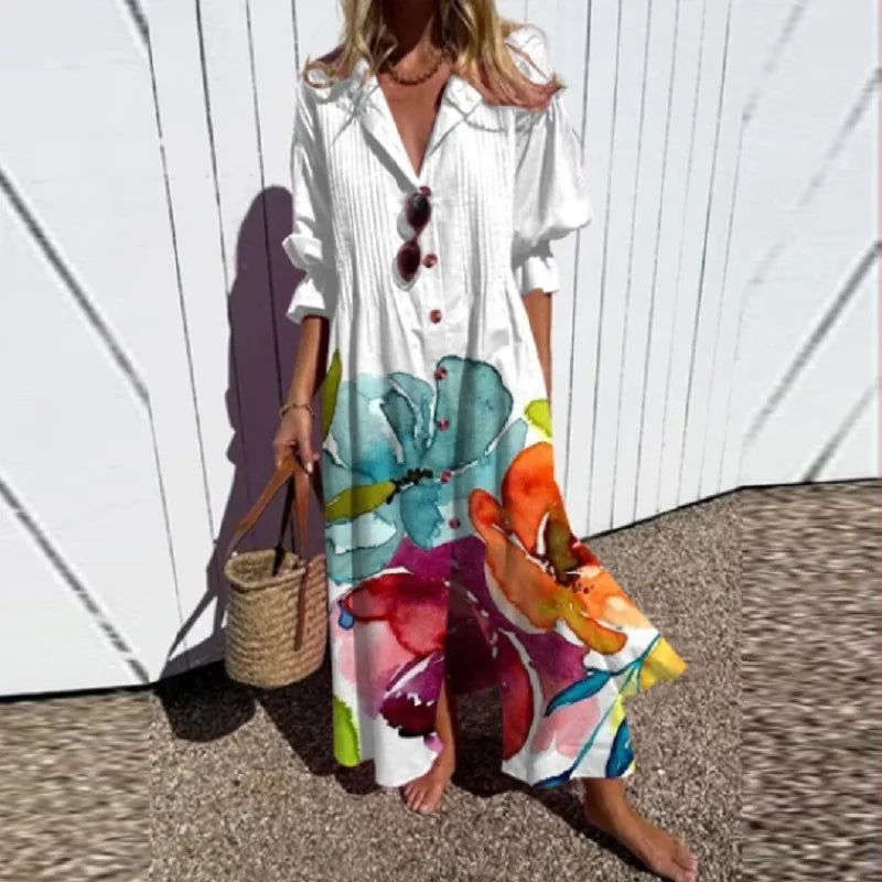 Damska Elegancka Letnia Sukienka | Maxi