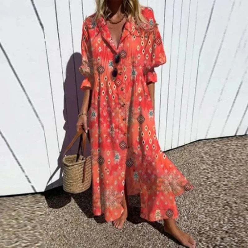 Damska Elegancka Letnia Sukienka | Maxi
