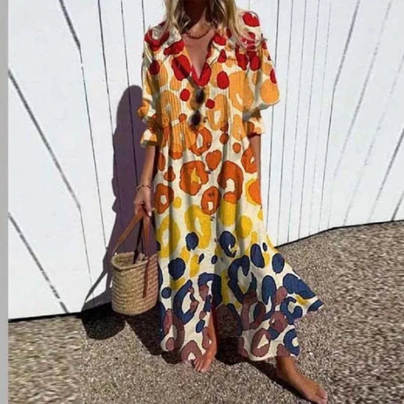 Damska Elegancka Letnia Sukienka | Maxi