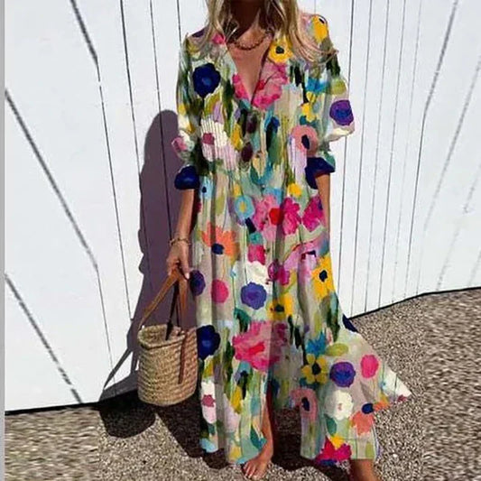 Damska Elegancka Letnia Sukienka | Maxi